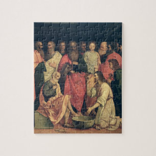 Quebra-cabeça Cristo que lava os pés dos discípulo