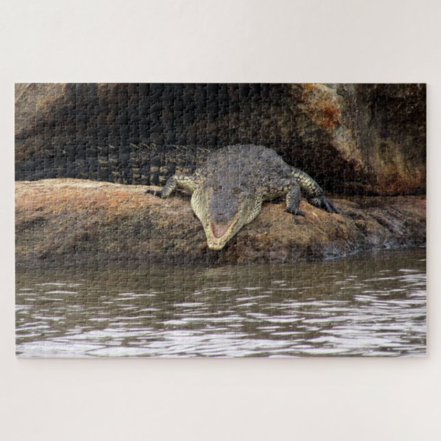 Quebra-cabeça crocodilo (Horizontal)