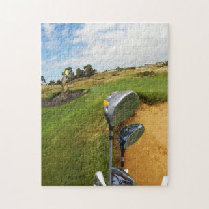 Quebra-cabeça Crocodilo Capturando Uma Bola De Golfe, Quebra-cab