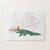 Crocodilo de Alligador - Animais com Festa