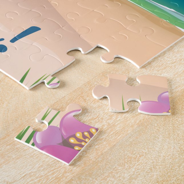 Quebra-cabeça CROYDE BEACH Devon Viagens vintage (Lateral)