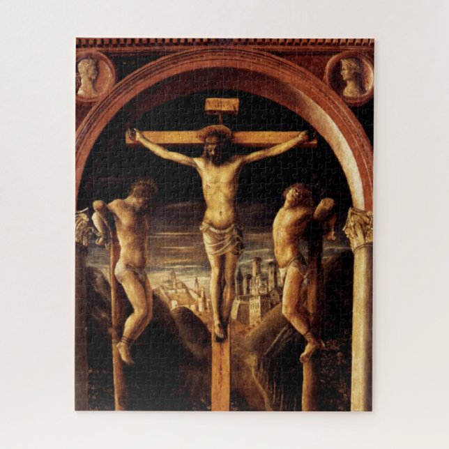Quebra-cabeça Crucificação de Jesus por Vincenzo Foppa - 1456 (Vertical)