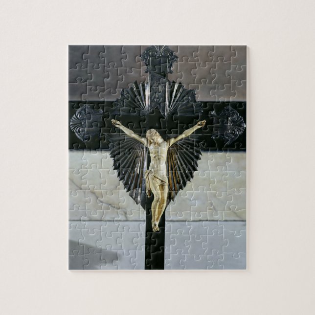 Quebra-cabeça Crucificação, século XVII (marfim) (Vertical)