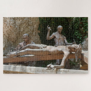 Quebra-cabeça Crucifixion Jesus Christ nailed to the cross