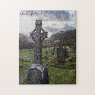 Quebra-cabeça Cruz celta de Glendalough Ireland