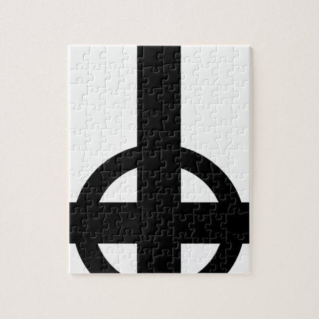 Quebra-cabeça Cruz de cabeça para baixo (Vertical)