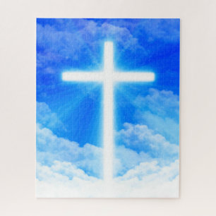 Quebra-cabeça Cruz de Cristo de Jesus Personalizável Cristão
