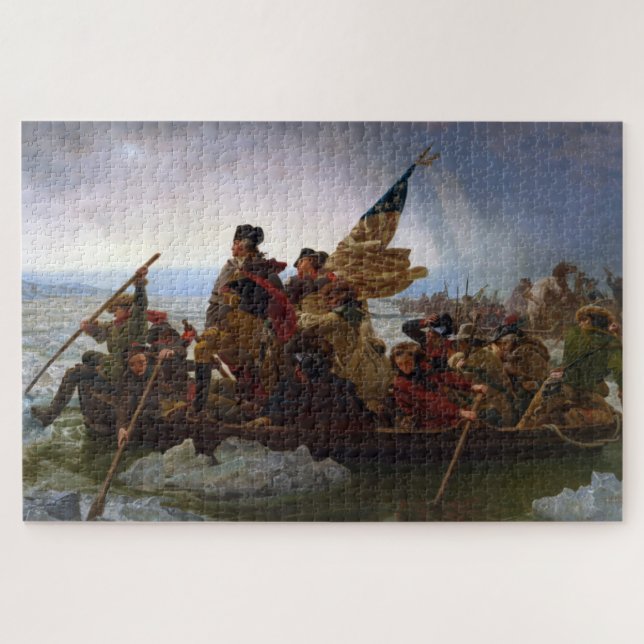 Quebra-cabeça Cruzando Delaware 1776: General George Washington (Horizontal)