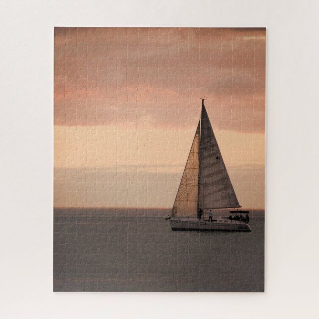 Quebra-cabeça Cruzeiro à vela Sunset - 16x20 - 520 pcs. (Vertical)