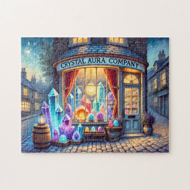 Quebra-cabeça Crystal Aura Company Magical Gemstone Storefront (Horizontal)