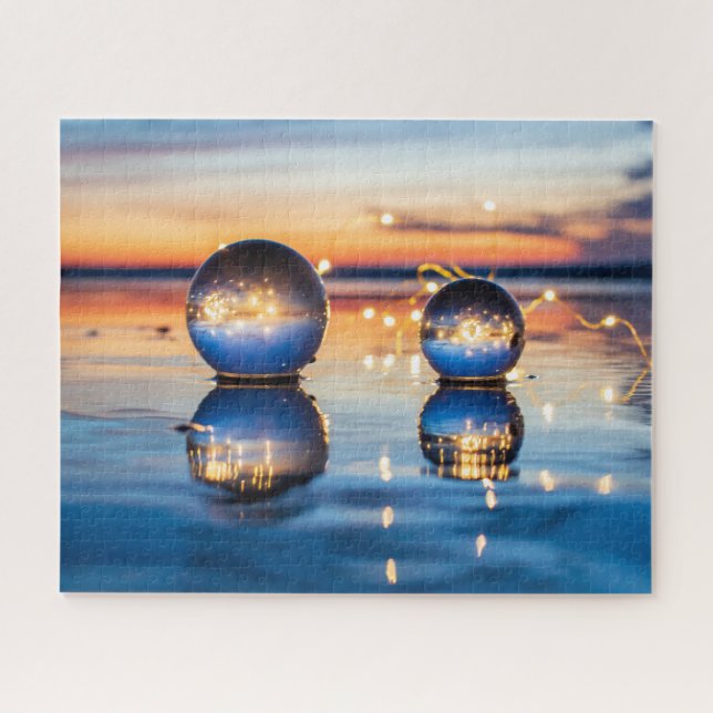 Quebra-cabeça Crystal Balls Beach Sunset (Horizontal)
