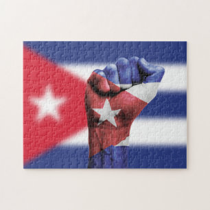 Quebra-cabeça Cuba Flag Fist