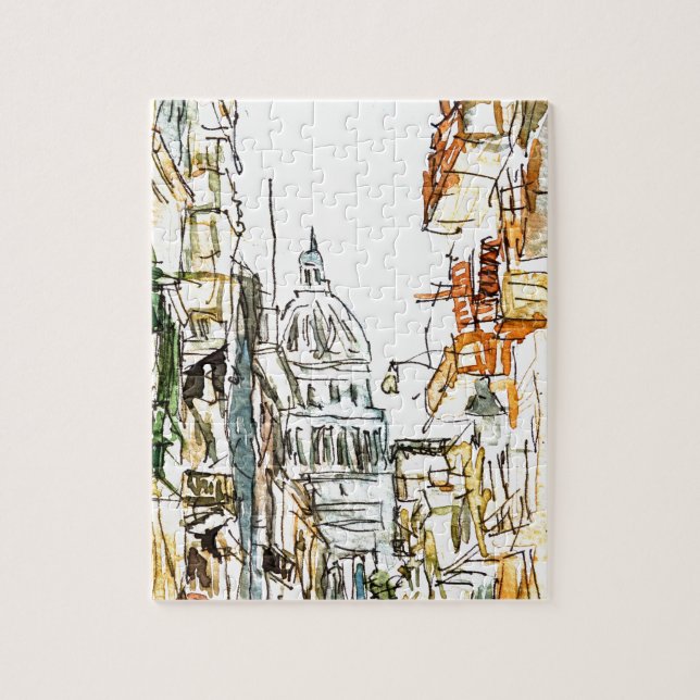 Quebra-cabeça Cuba Havana com Capitólio (Vertical)