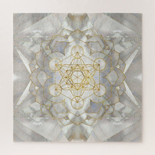 Quebra-cabeça Cubo de Metatrão em Geometria Sagrada de Lotus