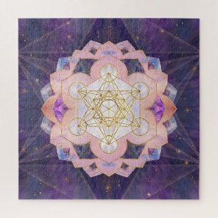 Quebra-cabeça Cubo de Metatron em Gemstone Lotus