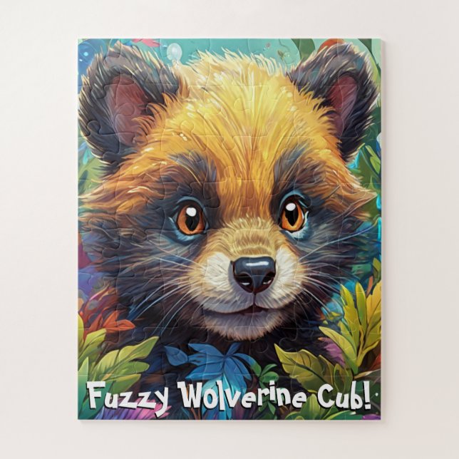 Quebra-cabeça Cubo Wolverine Bonito e Felpudo (Vertical)