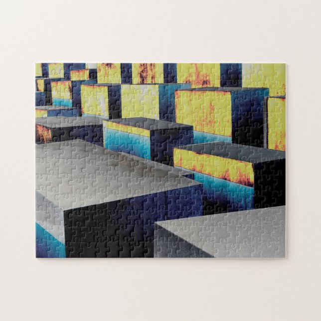 Quebra-cabeça Cubos coloridos (Horizontal)