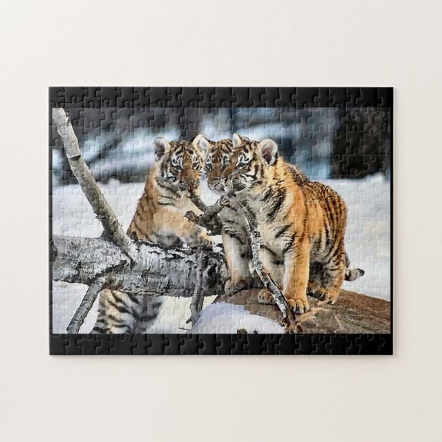 Quebra-cabeça Cubos de Tigre no Play (Horizontal)