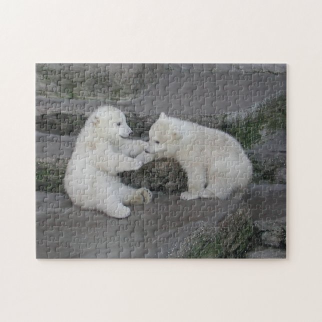 Quebra-cabeça Cubos de Urso Polar (Horizontal)