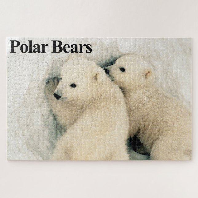 Quebra-cabeça Cubos de Urso Polar (Horizontal)