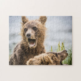 Quebra-cabeça Cubos Grizzly Procurando Sua Mãe