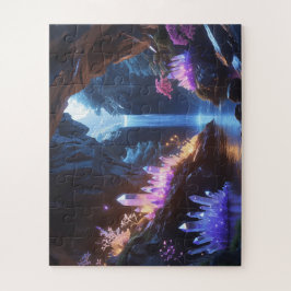Quebra-cabeça Cueva de Cristal con Cascada Mágica