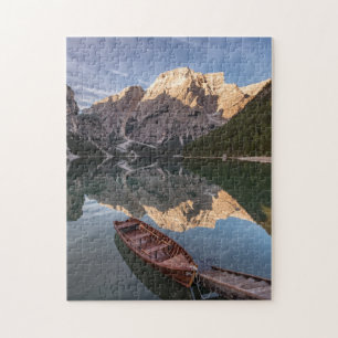 Quebra-cabeça Cumes da dolomite   Pragser Wildsee   Tirol,