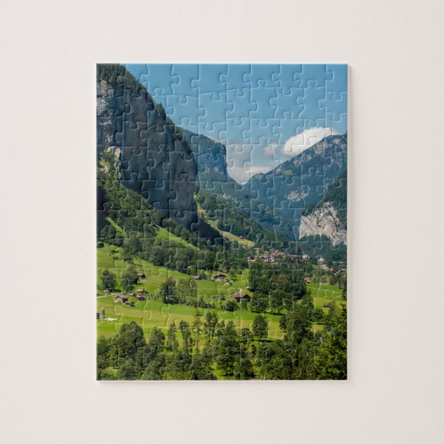 Quebra-cabeça Cumes de Lauterbrunnen - de Bernese - suiça (Vertical)