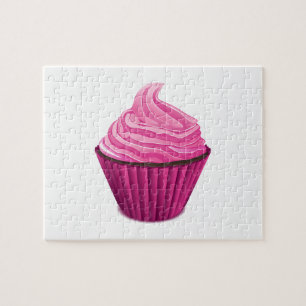 Quebra-cabeça Cupcake rosa
