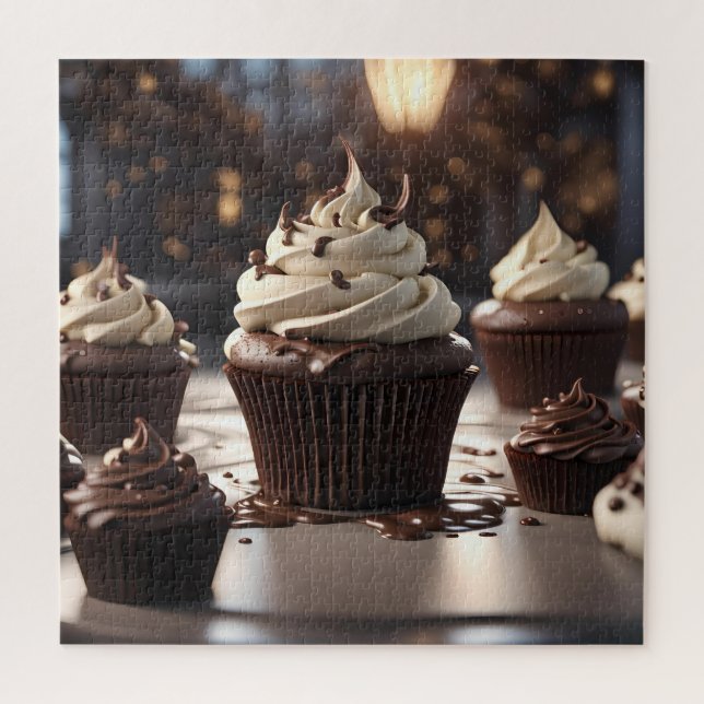Quebra-cabeça Cupcakes de Chocolate (Vertical)