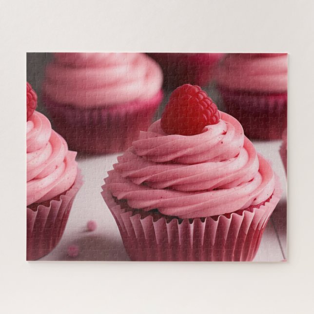 Quebra-cabeça Cupcakes de Framboesa (Horizontal)