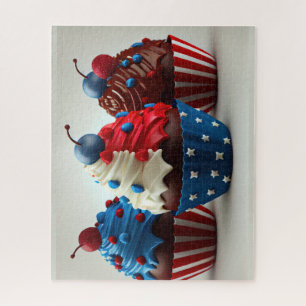 Quebra-cabeça Cupcakes patrióticos
