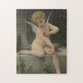 Quebra-cabeça Cupido com uma Borboleta (por Bouguereau)