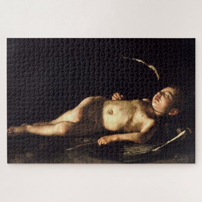 Quebra-cabeça Cupido dormindo (1608) por Caravaggio (Horizontal)