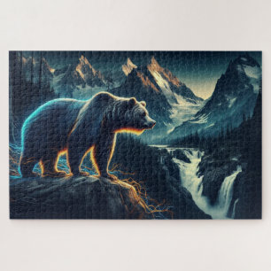 Quebra-cabeça Cúpula do Urso, Urso Grizzly, Cordilheira das Mont