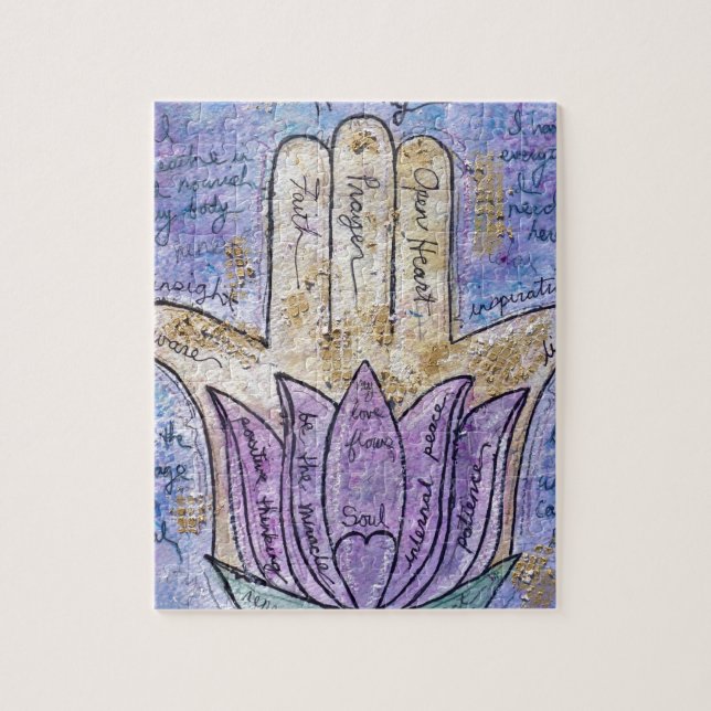 Quebra-cabeça Cura Hamsa (Vertical)