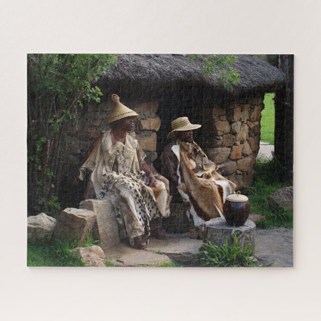 Quebra-cabeça Curandeiro Chefe Basotho. (Horizontal)