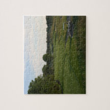 Curso paraíso de golfe e carrinho de golfe