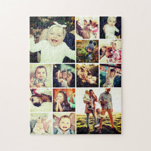 Quebra-cabeça Custom 252-Piece 14-Photo Collage Challenging