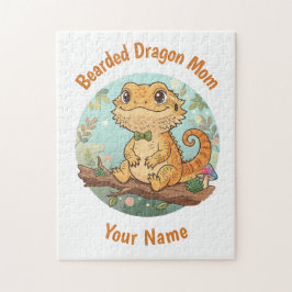 Quebra-cabeça Custom Bearded Dragon Mom Jigsaw Puzzle