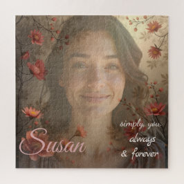 Quebra-cabeça Custom Portrait for Her – Personalized Photo Gift