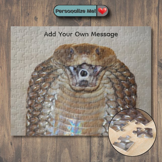 Quebra-cabeça Customizable Spitting Cobra (Venomous Snake) (Customizable Spitting Cobra (Venomous Snake) Jigsaw Puzzle)
