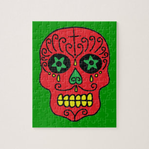 Quebra-cabeça Customizable Xmas Sugar Skull