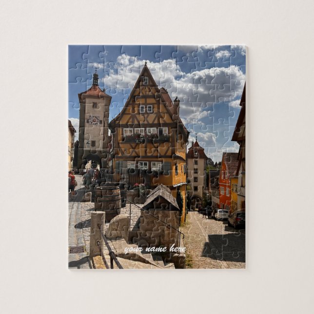 Quebra-cabeça Customized Puzzle of Rothenburg, Germany (Vertical)