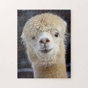Quebra-cabeça Cute Alpaca face