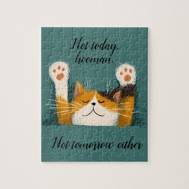 Quebra-cabeça Cute Funny Cat Nap (Vertical)