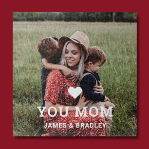 Quebra-cabeça Cute HEART LOVE YOU MOM Mother's Day Photo