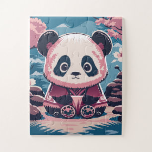 Quebra-cabeça Cute Panda