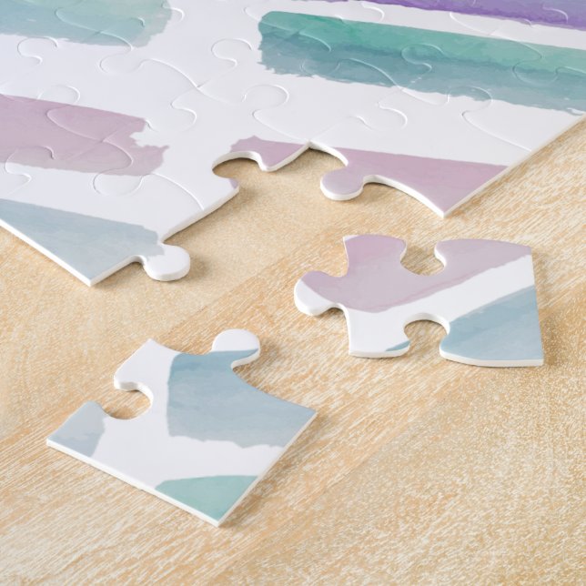 Quebra-cabeça Cute Pastel Colors Puzzles  (Lateral)