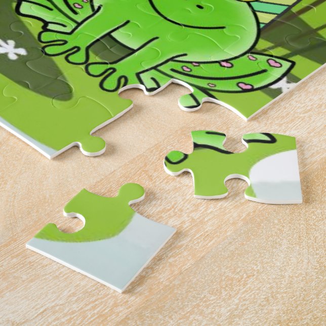 Quebra-cabeça Cute Pastel Colors Puzzles Happy Birthday (Lateral)